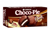 Slatki kolač sa 70% kakao prelivom (ORION Choco-Pie Dark 6) 180g